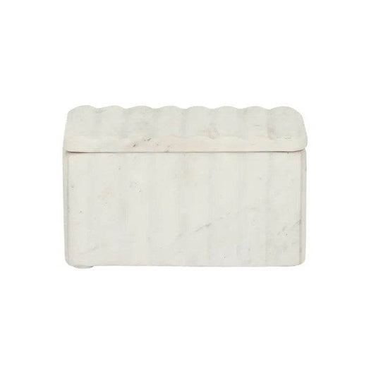 Strie | Natural Marble Trinket Box - Mirra Interiors