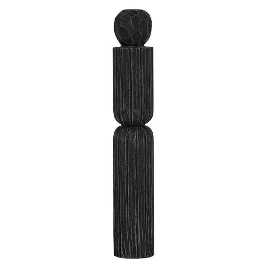 Tallada | Carved Resin Sculpture Black - Mirra Interiors
