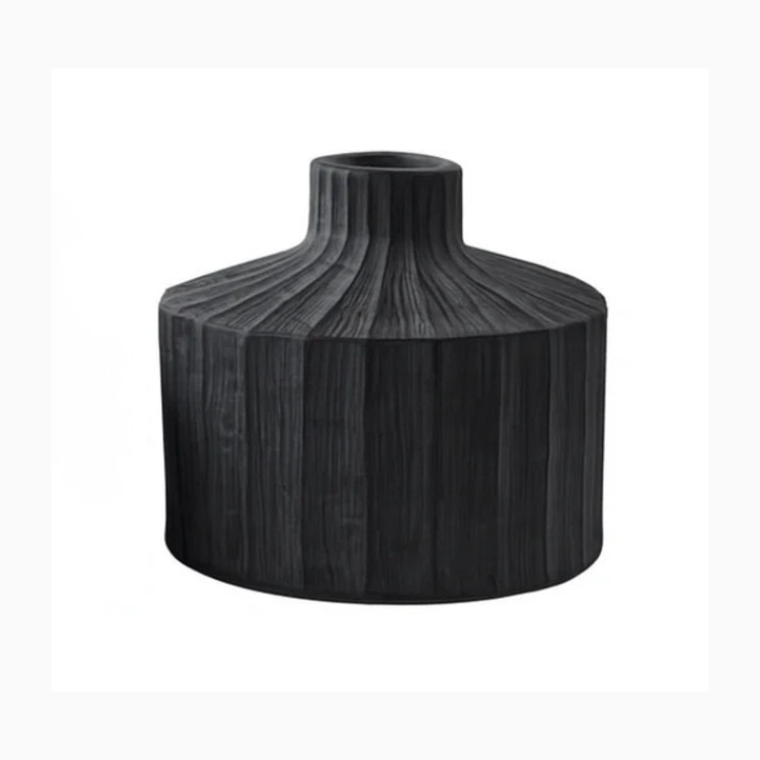 Onyx | Ceramic Vase - Charcoal (Large)
