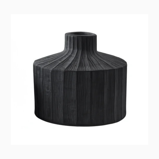 Onyx | Ceramic Vase - Charcoal (Large)