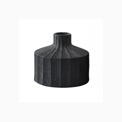 Onyx | Ceramic Vase - Charcoal (Small)