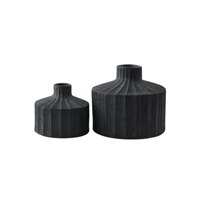 Onyx | Ceramic Vase - Charcoal (Small)