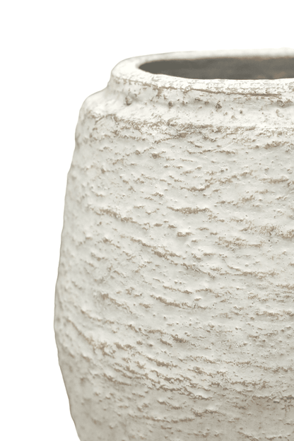 Luna | Organic Textured Vase White - Mirra Interiors