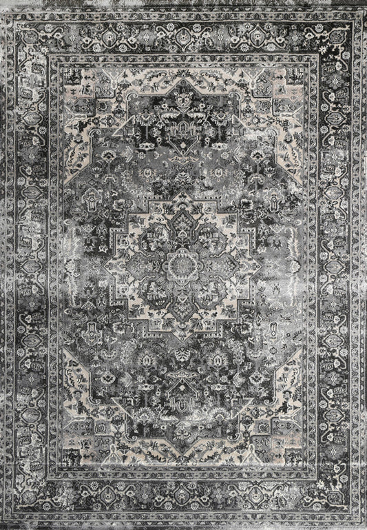 Prague | Teresa Charcoal Traditional Rug