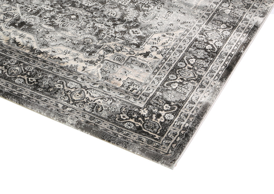 Prague | Teresa Charcoal Traditional Rug