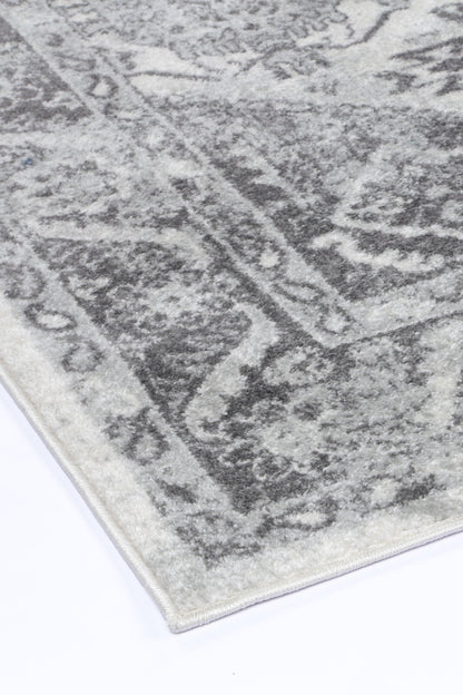 Provence Cosquer Cream Grey Traditional Rug - PROV03