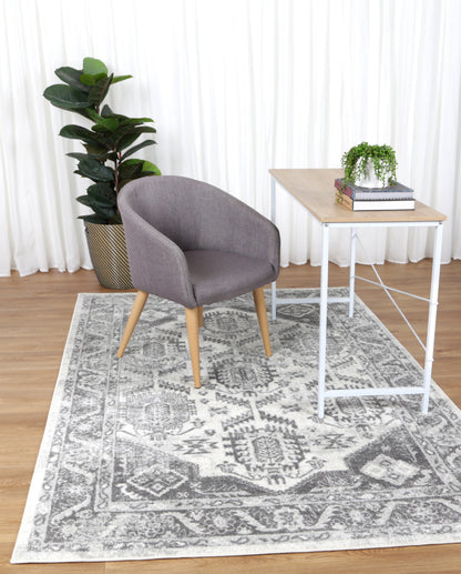 Provence Cosquer Cream Grey Traditional Rug - PROV03