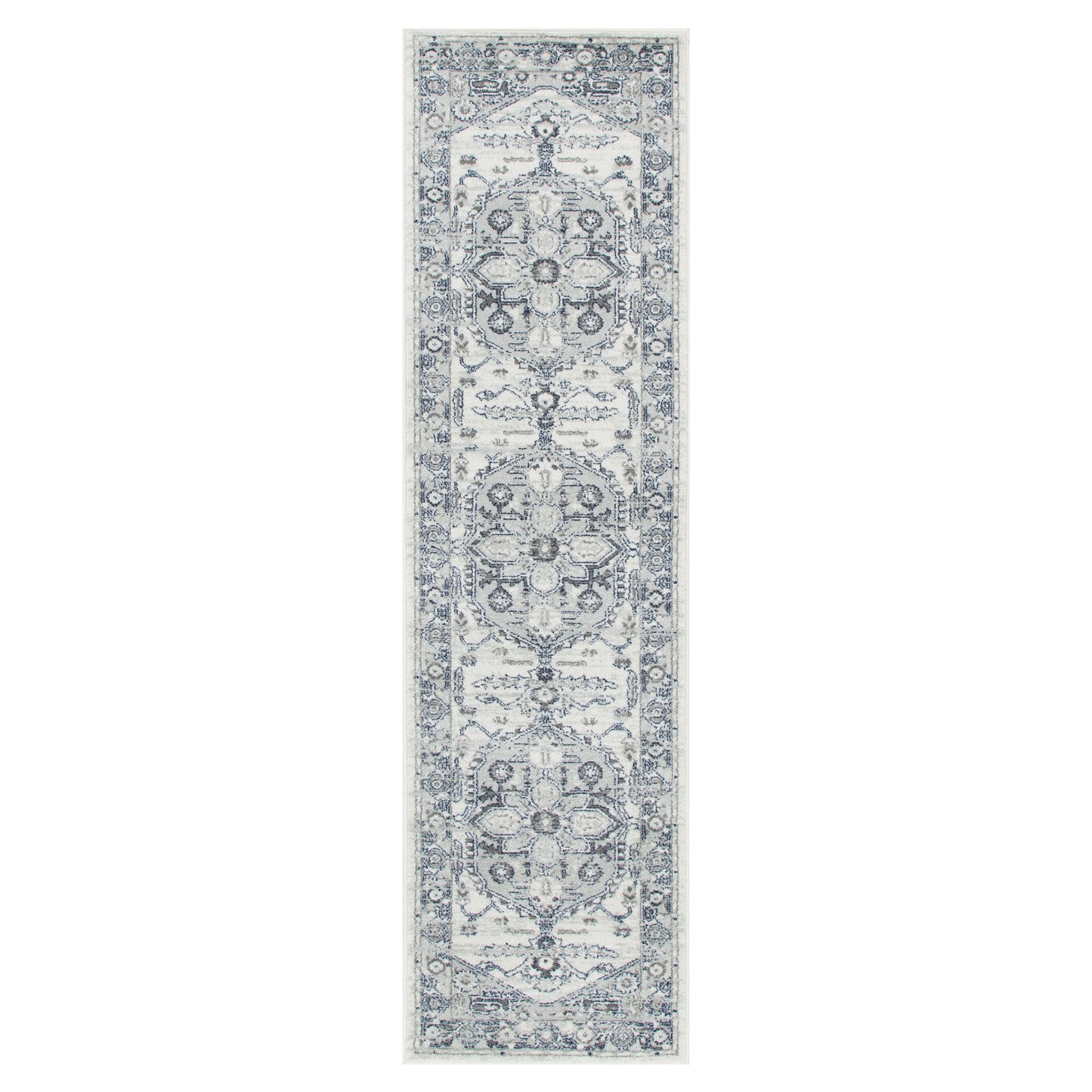 Provence Gaul Traditional Grey & Cream Rug â€“ PROV08