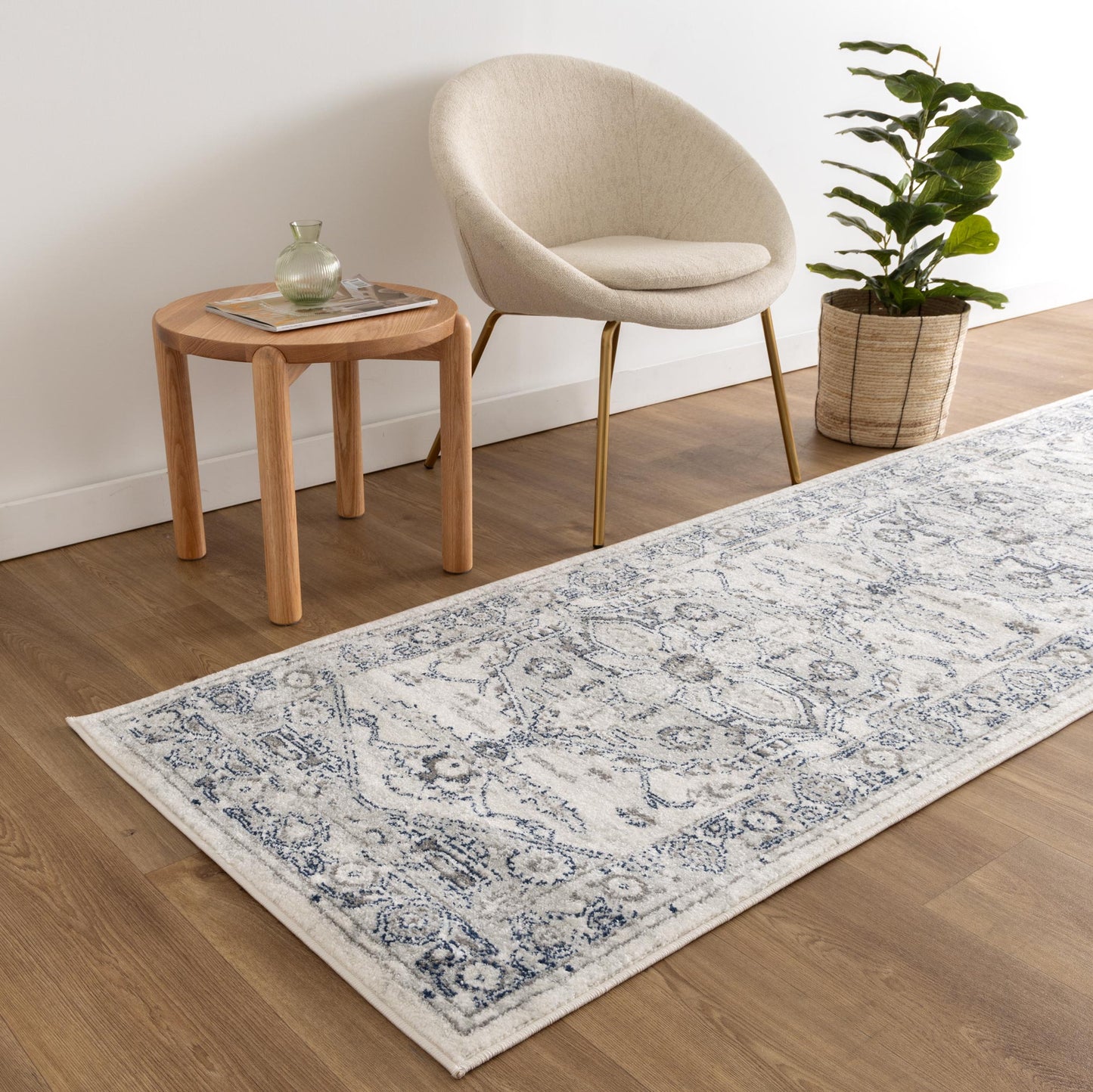 Provence Gaul Traditional Grey & Cream Rug â€“ PROV08