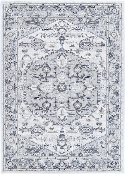 Provence Gaul Traditional Grey & Cream Rug â€“ PROV08