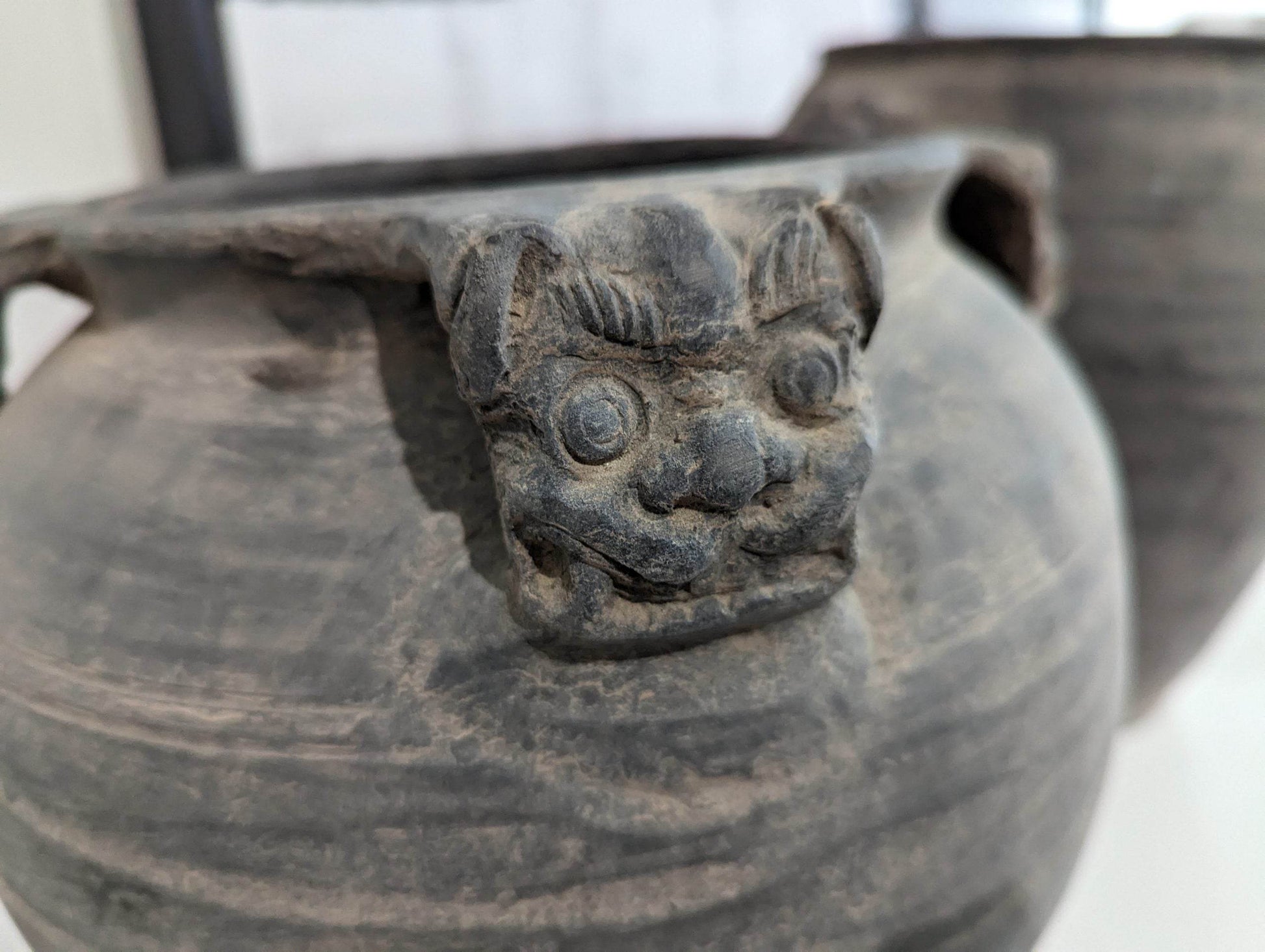 Ming | Antique Pot with Handles Grey - Mirra Interiors
