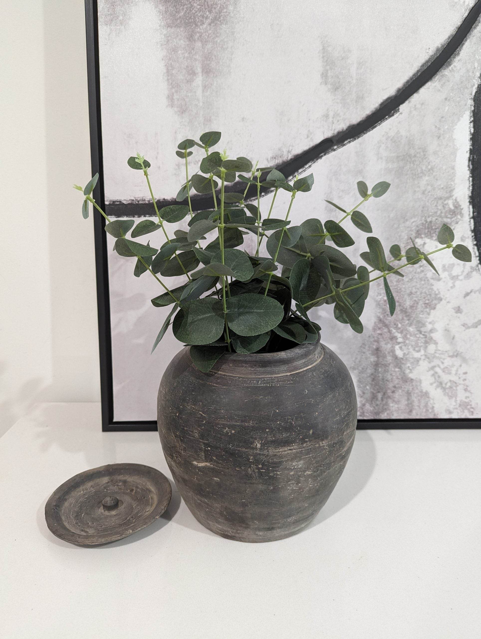 Mei | Antique Ginger Jar Grey - Mirra Interiors