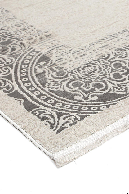 Rapsody | Bach Contemporary Rug - Ash Grey