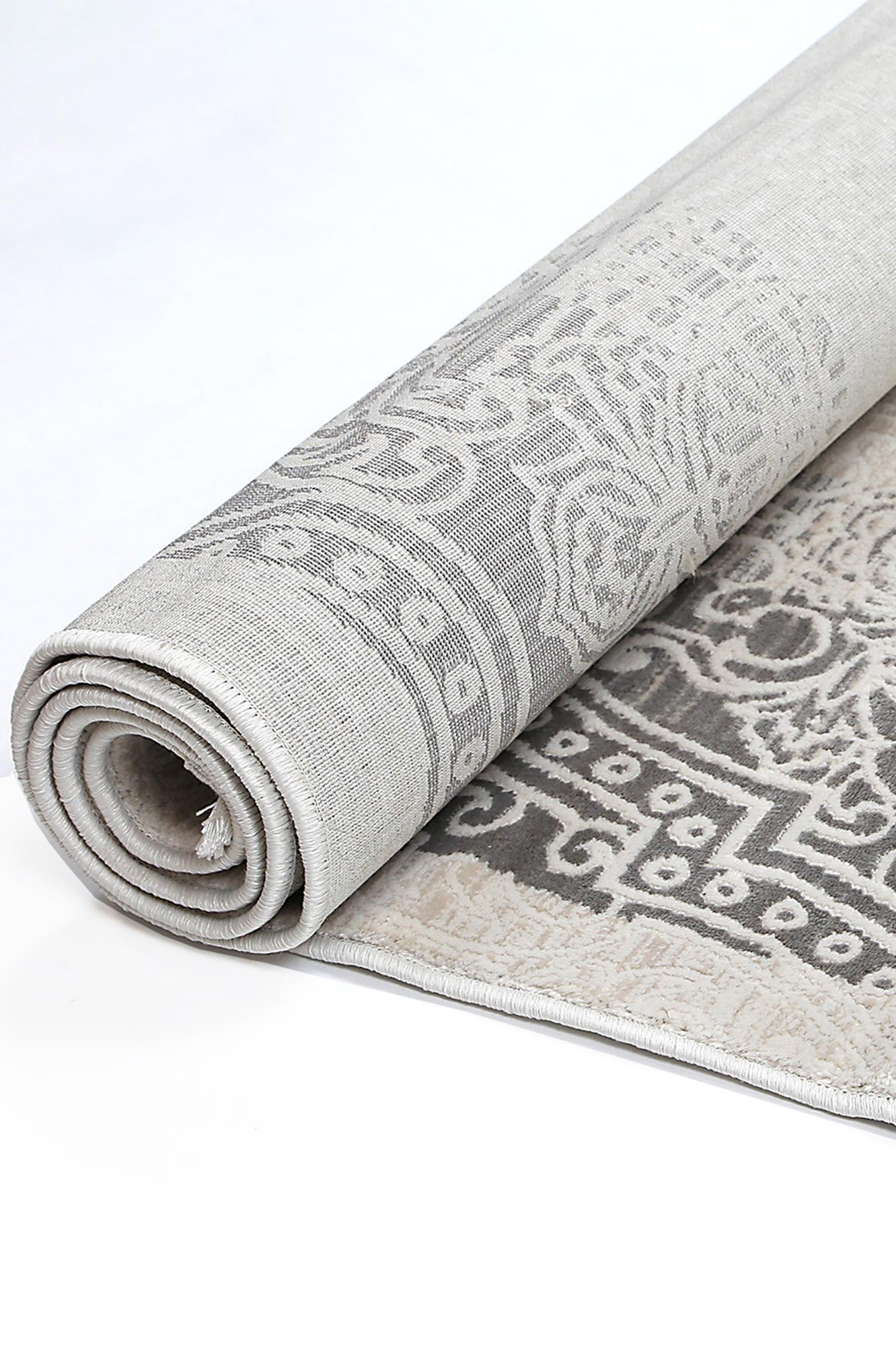 Rapsody | Bach Contemporary Rug - Ash Grey