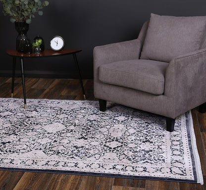 Rapsody | Rossini Traditional Rug - Navy