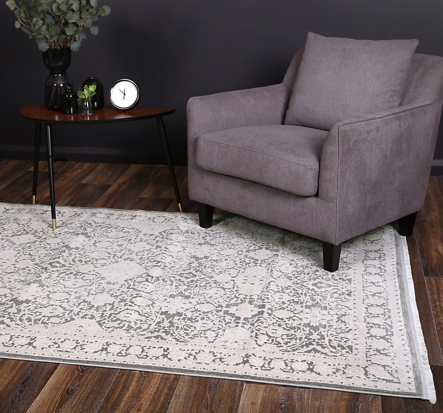 Rapsody | Rossini Traditional Rug - Grey