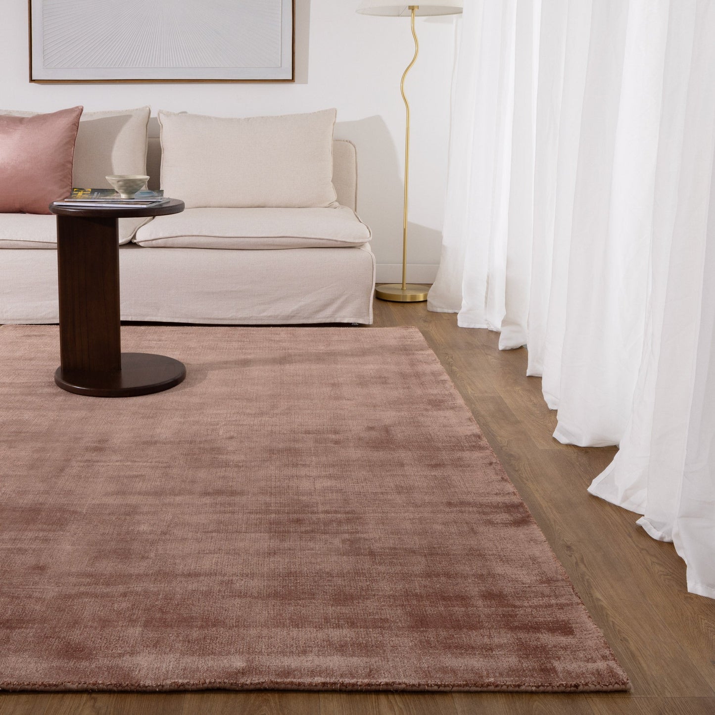 Reverie Rose Brown Rug