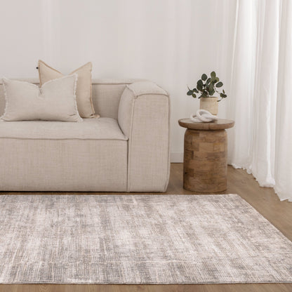 Solenne Beige Abstract Rug - S500