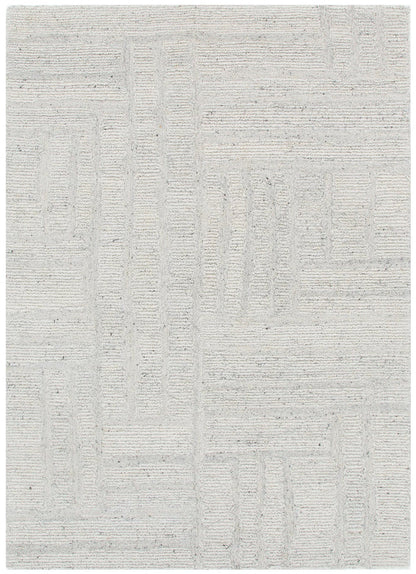 Seren Silver Modern Wool Rug
