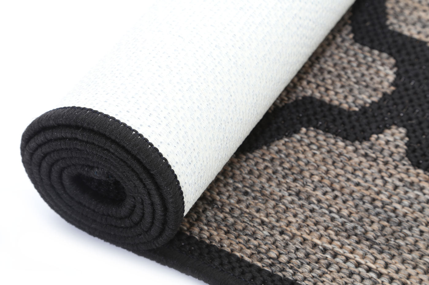 Sisalo | Geometric Rug -  Beige & Black