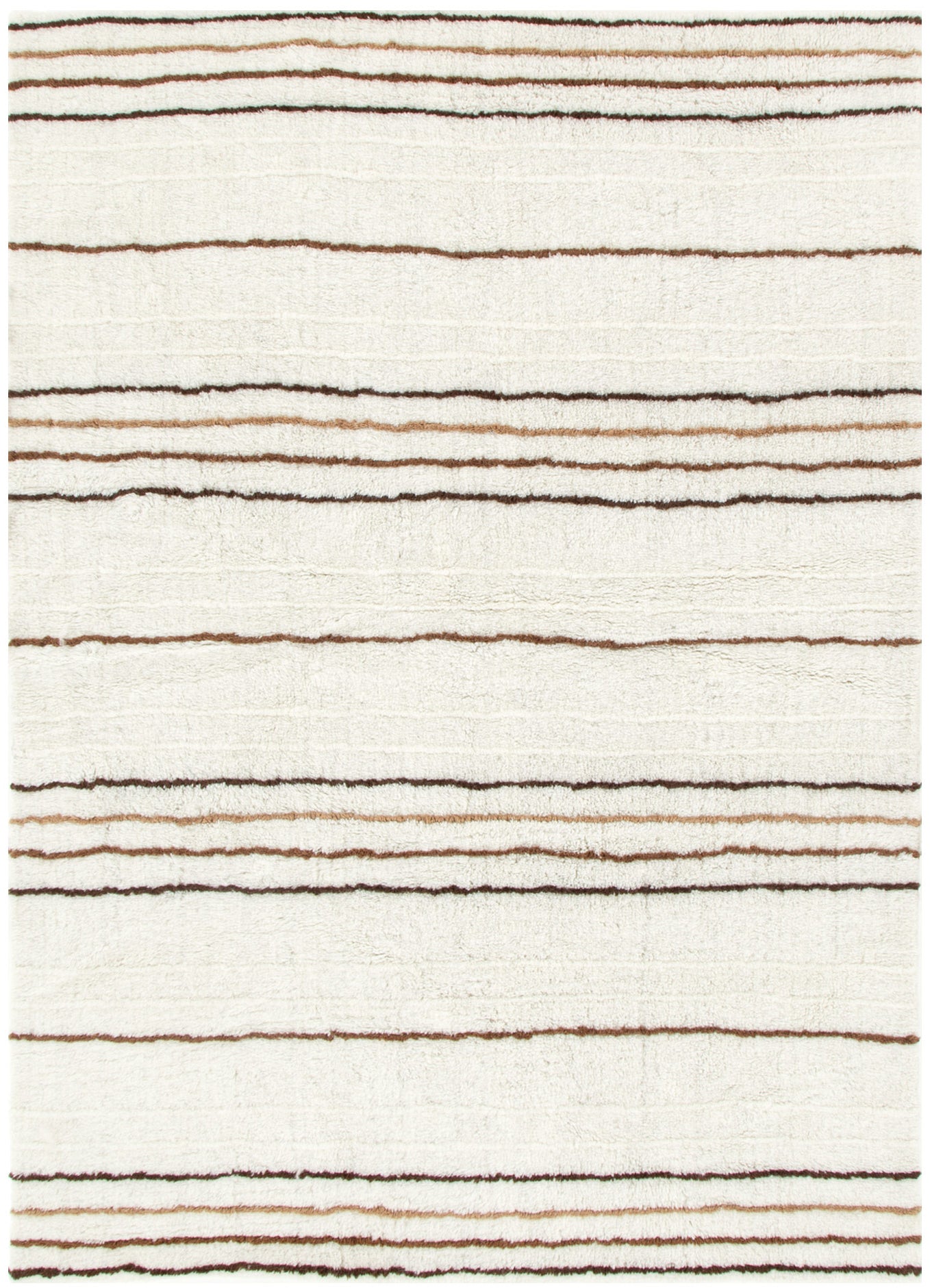 Highlands Beige Stripe Washable Wool Rug – Mirra Interiors