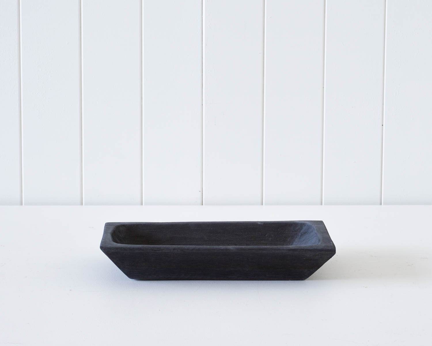 Essential | Decorative Timber Trays Black (Set of 2) - Mirra Interiors