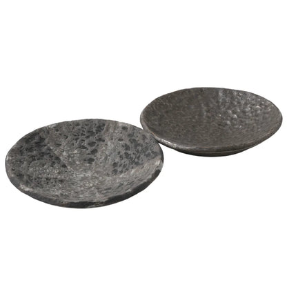 Marilla | Stone-Look Porcelain Bowl - Pewter