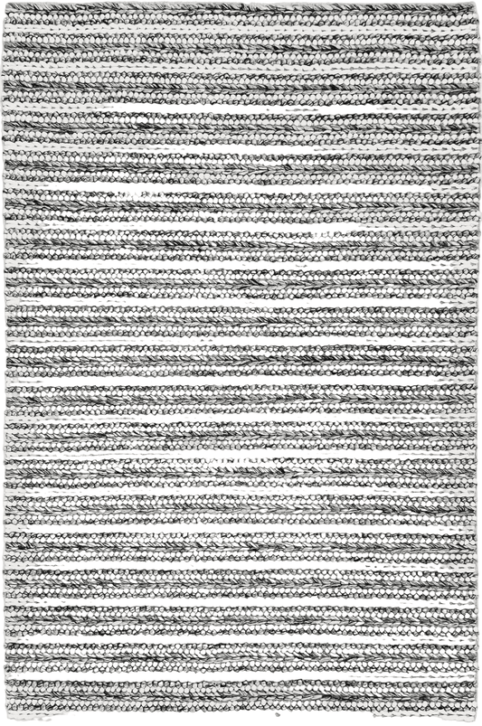 Saanvi | Stripe Wool Rug Grey - Mirra Interiors