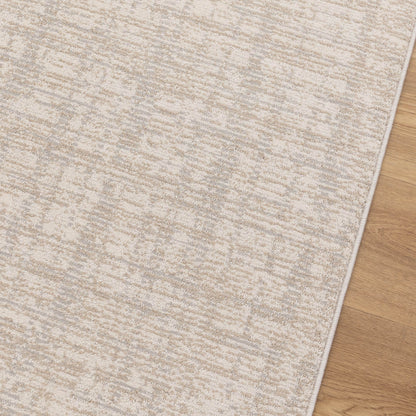 Toscana Distressed Lines Grey Beige Rug - TOS4