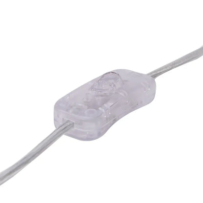 Clear cable protector on a white background
