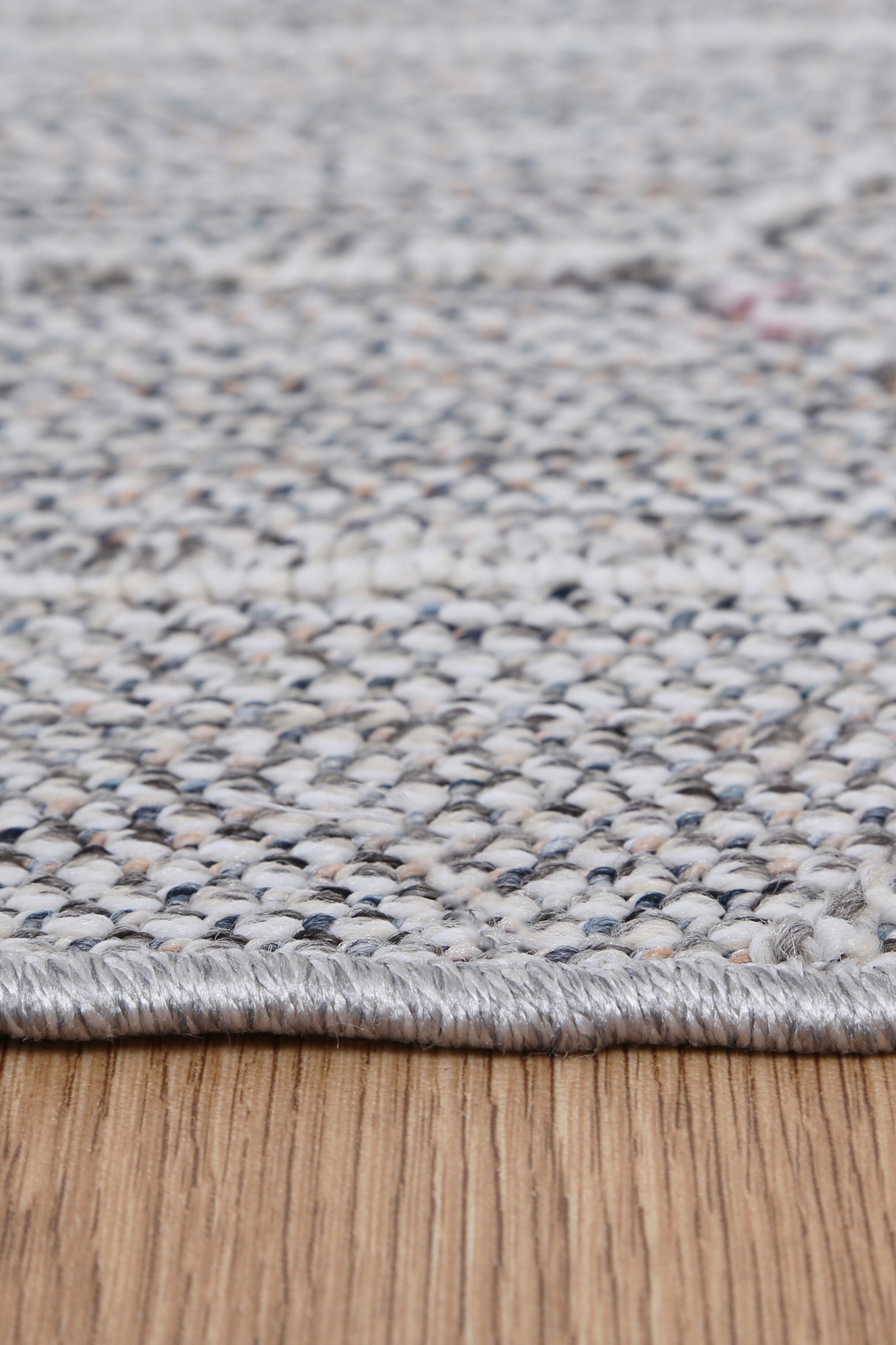 Vanuatu | Totori Geometric Flatweave Rug - Ash Grey