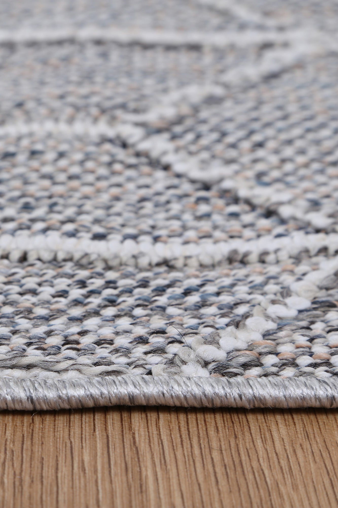 Vanuatu | Sikua Geometric Flatweave Rug - Grey