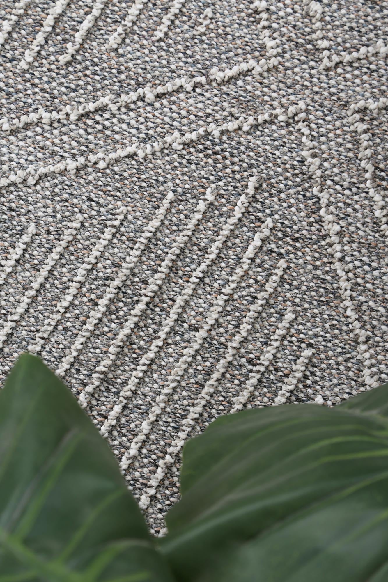 Vanuatu | Vouza Geometric Flatweave Rug - Grey