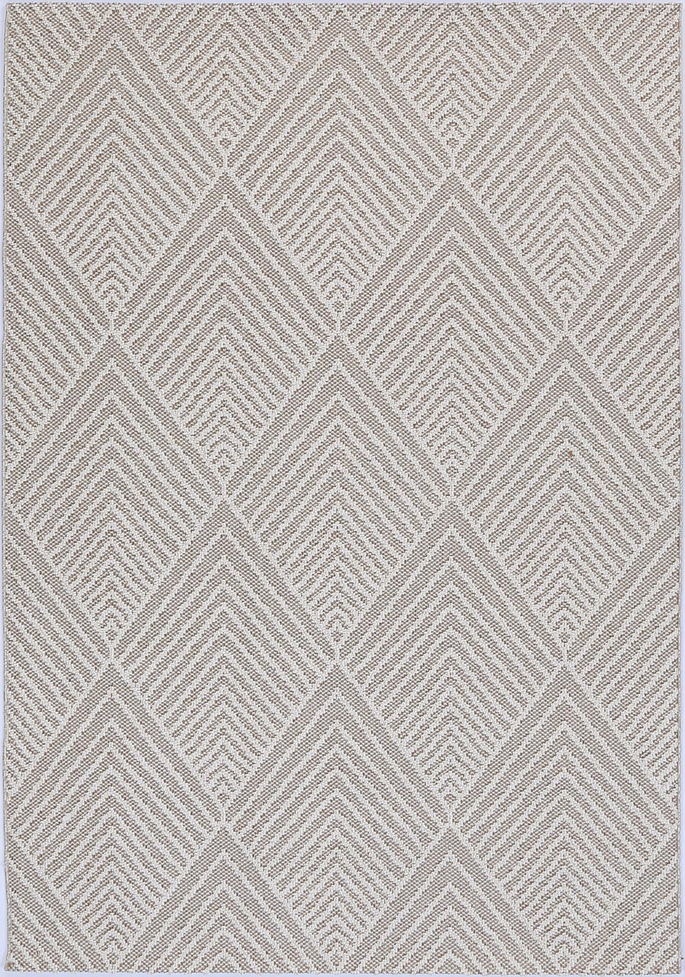 Vanuatu | Onika Geometric Flatweave Rug - Beige
