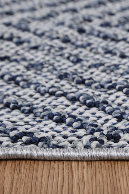 Vanuatu Naka | Geometric Flatweave Rug - Charcoal