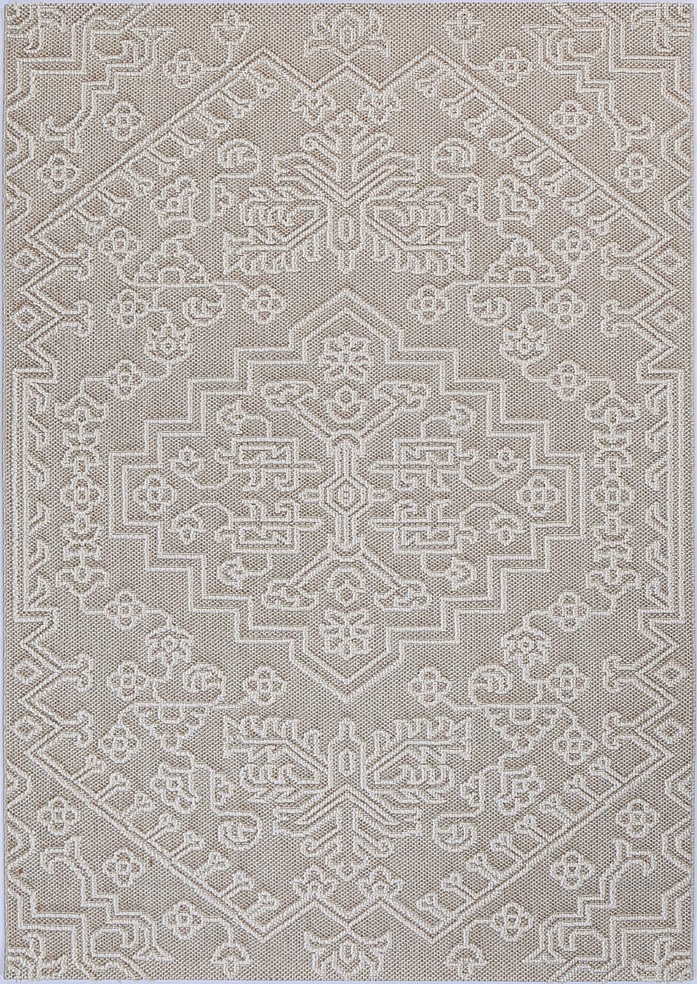 Vanuatu | Waita Tribal Flatweave Rug - Beige