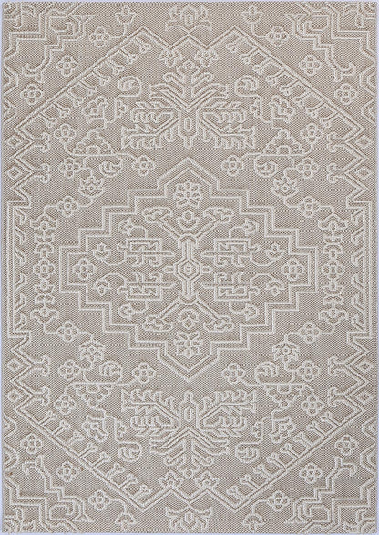 Vanuatu | Waita Tribal Flatweave Rug - Beige