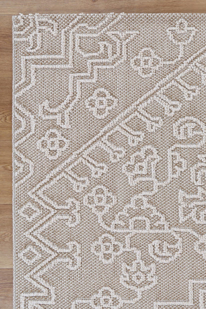 Vanuatu | Waita Tribal Flatweave Rug - Beige