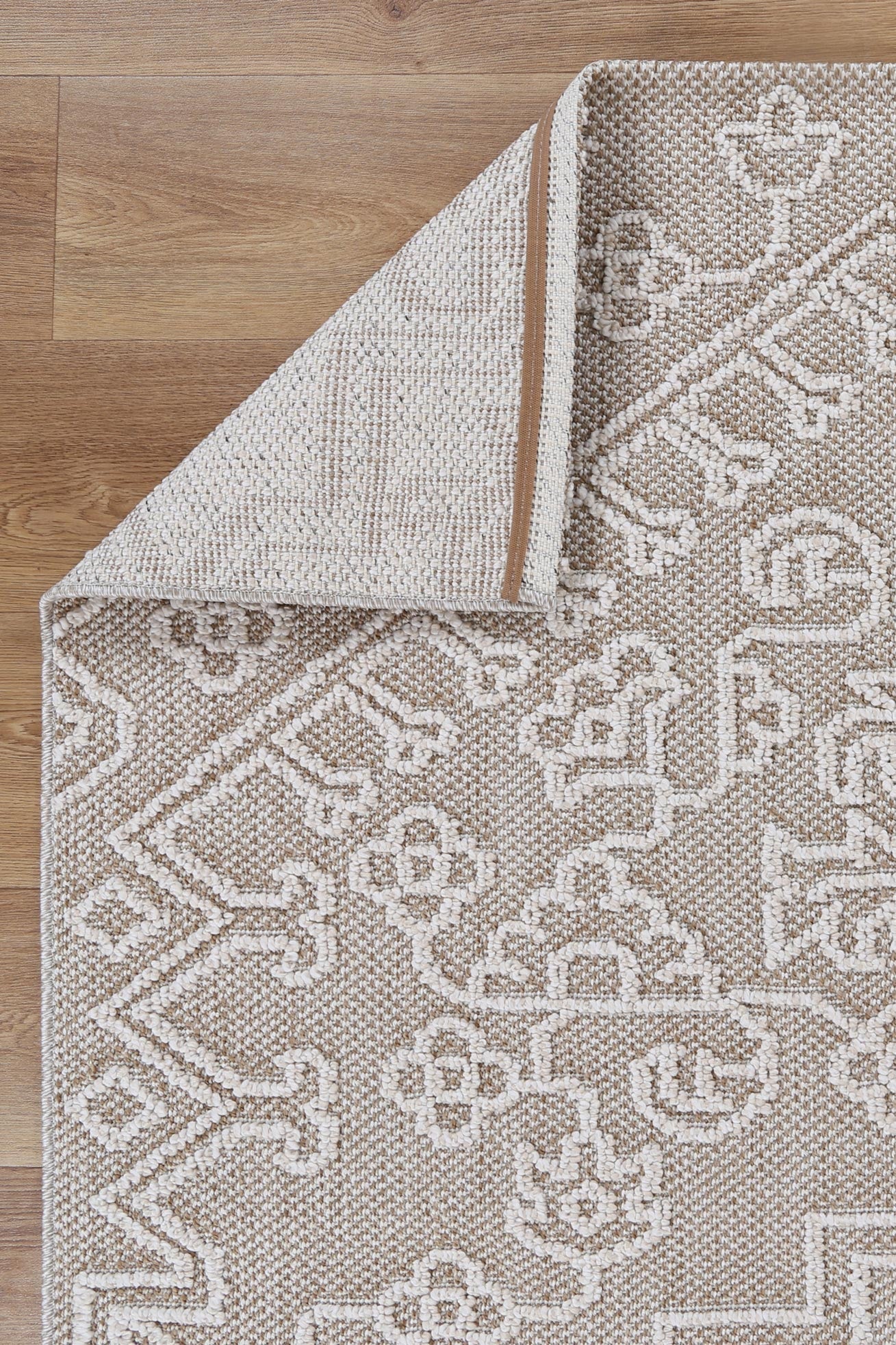 Vanuatu | Waita Tribal Flatweave Rug - Beige