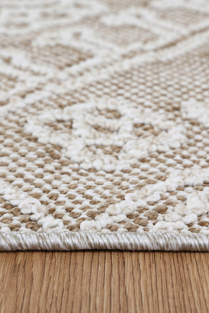 Vanuatu | Waita Tribal Flatweave Rug - Beige