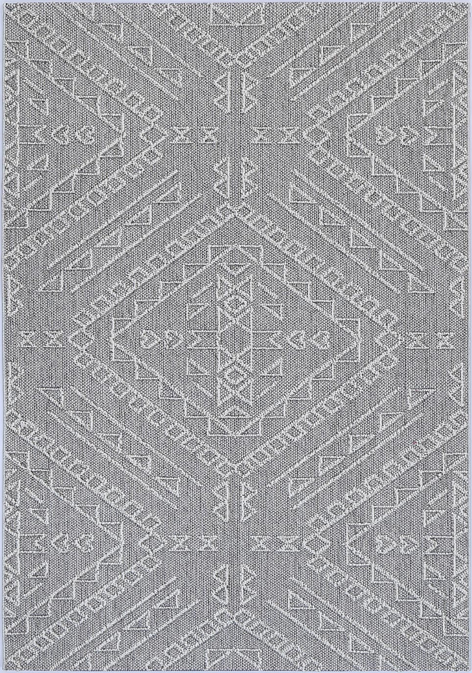 Vanuatu | Kaua Tribal Flatweave Rug - Ash Grey