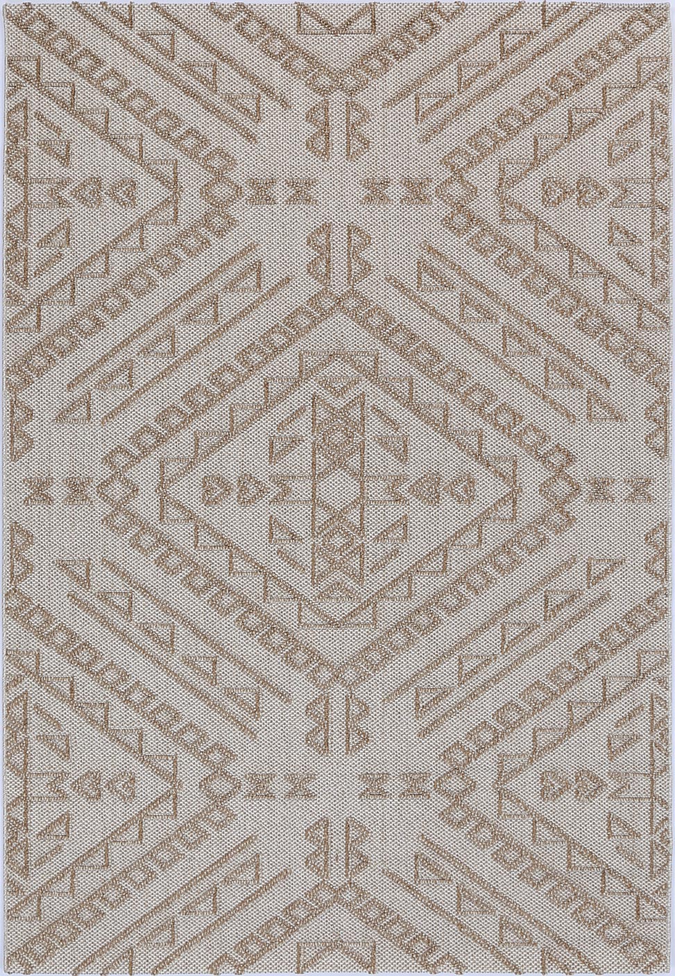 Vanuatu | Kilifa Tribal Flatweave Rug - Beige