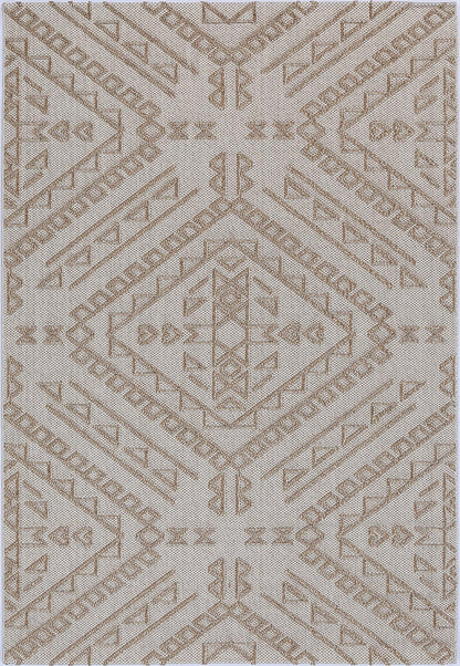 Vanuatu | Kilifa Tribal Flatweave Rug - Beige