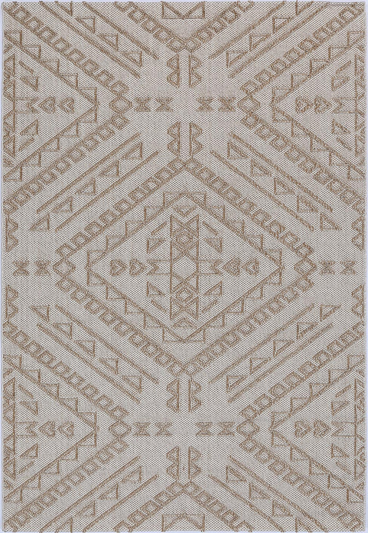 Vanuatu | Kilifa Tribal Flatweave Rug - Beige
