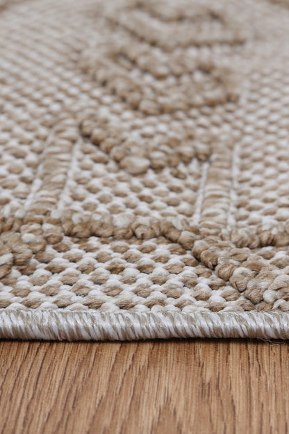 Vanuatu | Kilifa Tribal Flatweave Rug - Beige