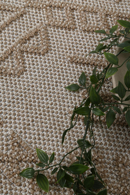 Vanuatu | Kilifa Tribal Flatweave Rug - Beige