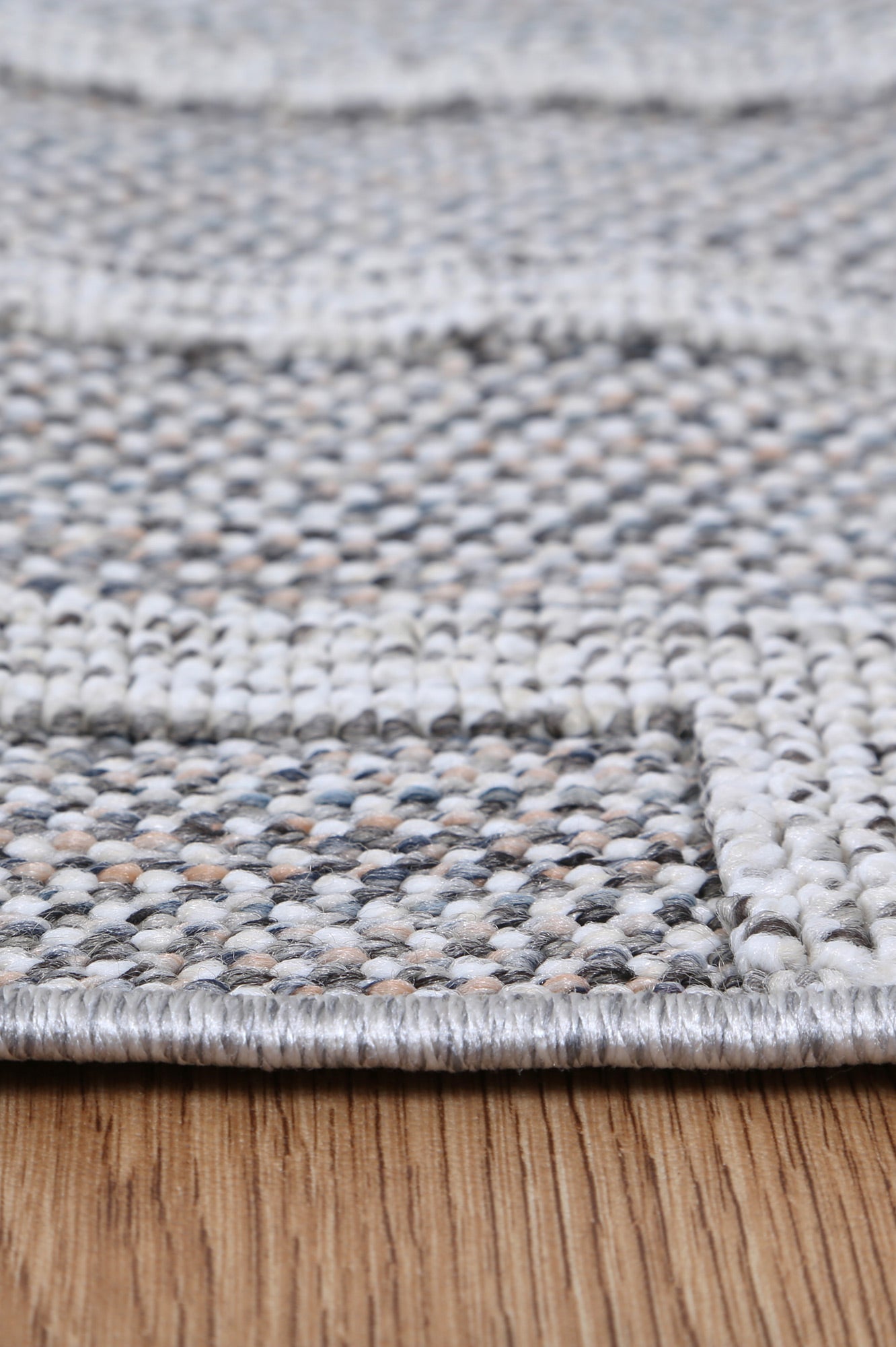 Vanuatu | Suri Geometric Flatweave Rug - Ash Grey