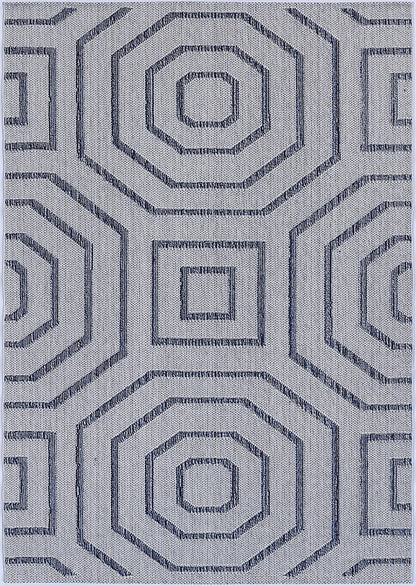 Vanuatu Hale | Geometric Flatweave Rug - Charcoal