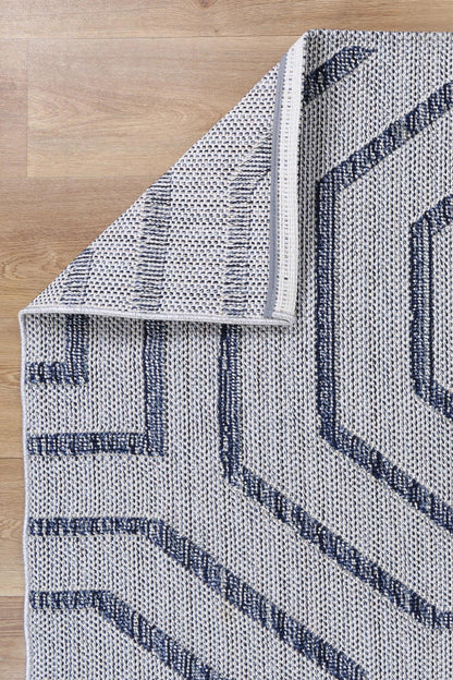 Vanuatu Hale | Geometric Flatweave Rug - Charcoal