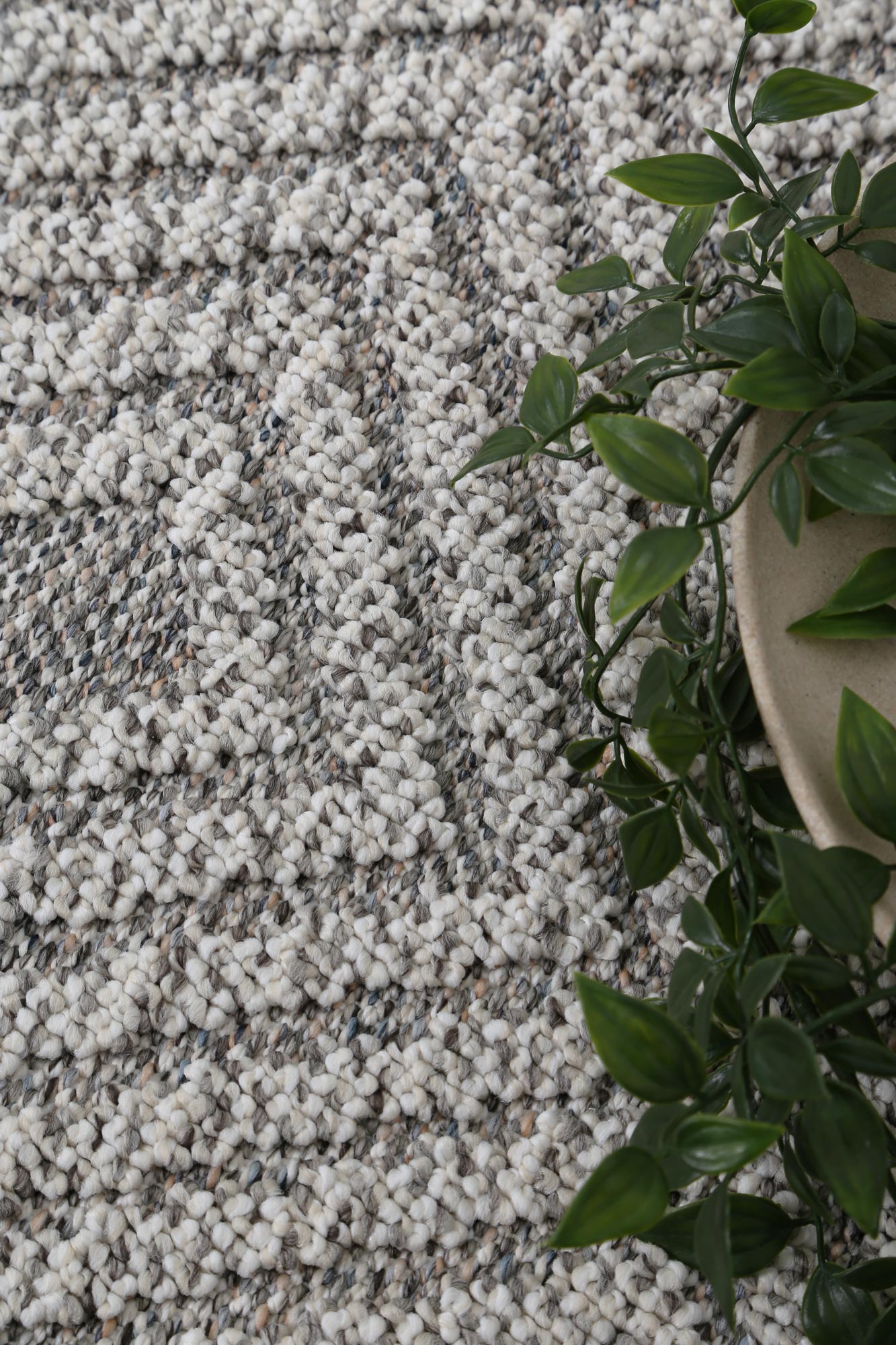Vanuatu | Walasi Geometric Flatweave Rug - Ash Grey